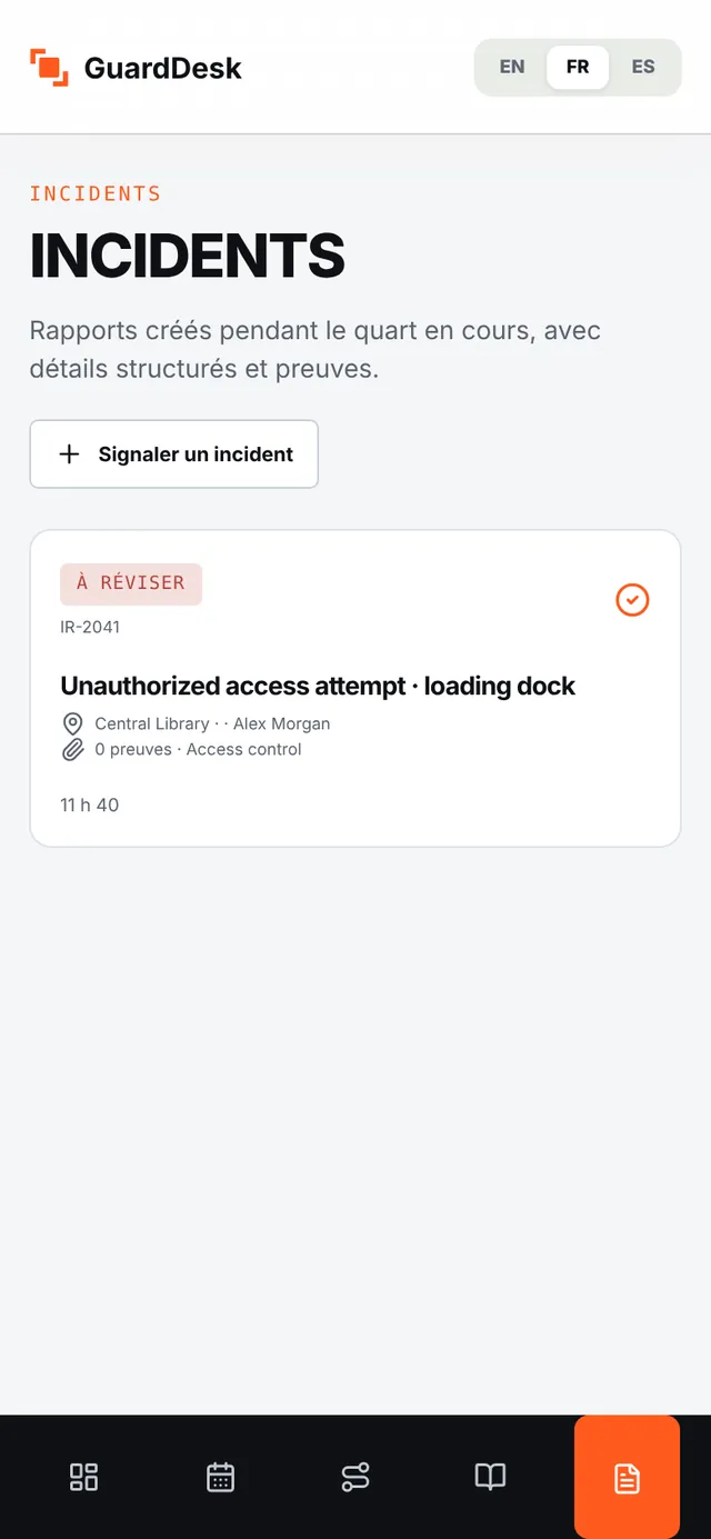 Incidents